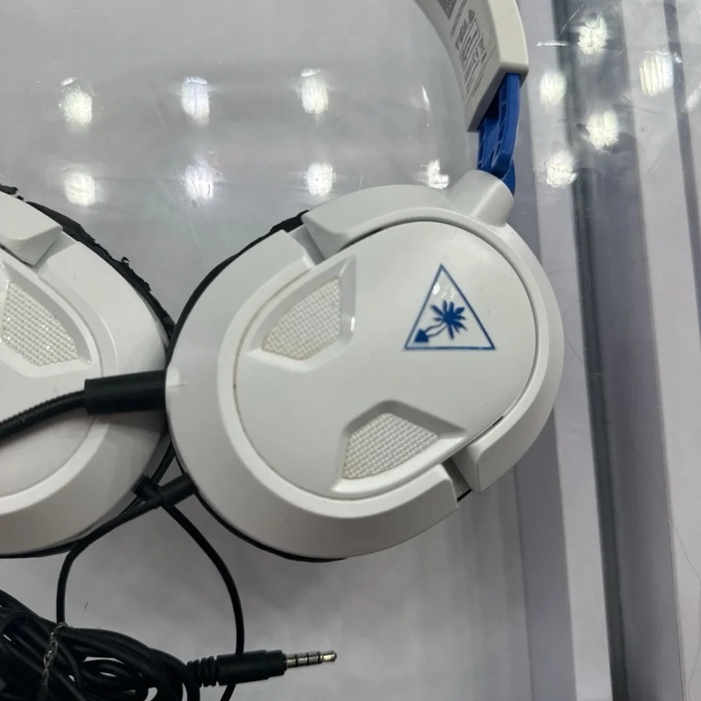 White and Blue Gaming Headset